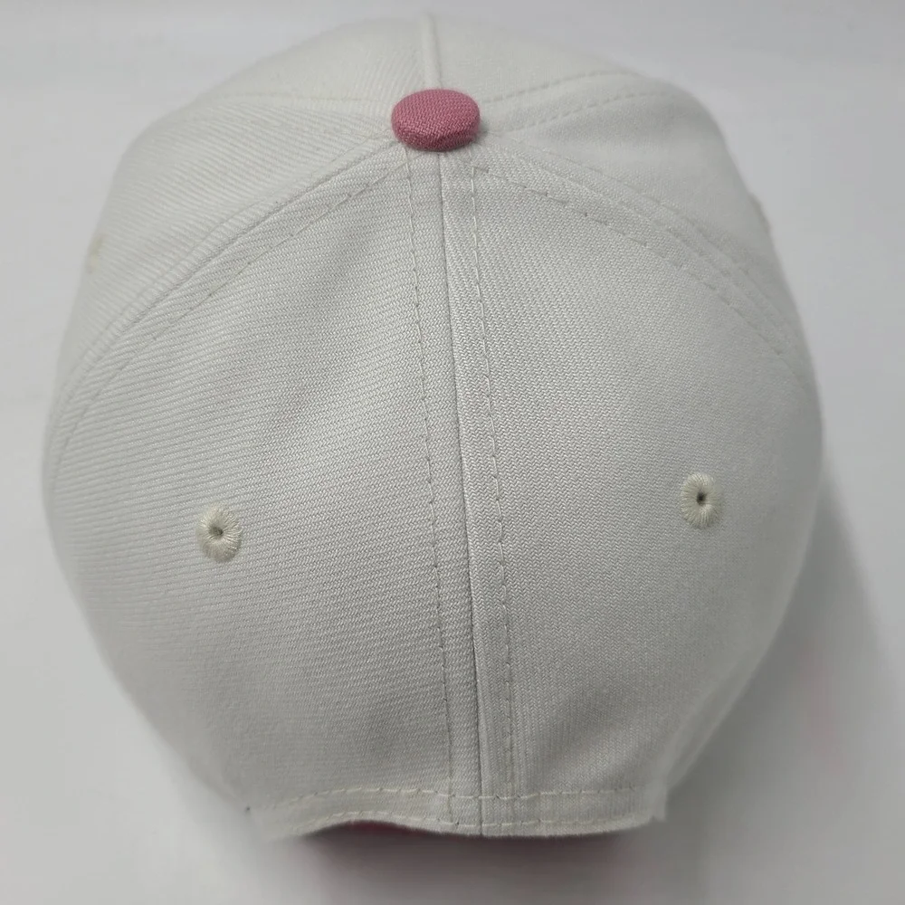 Women Los Angeles Dodgers Hat Snapback New Era 9Forty Beige Pink MLB M-Crown